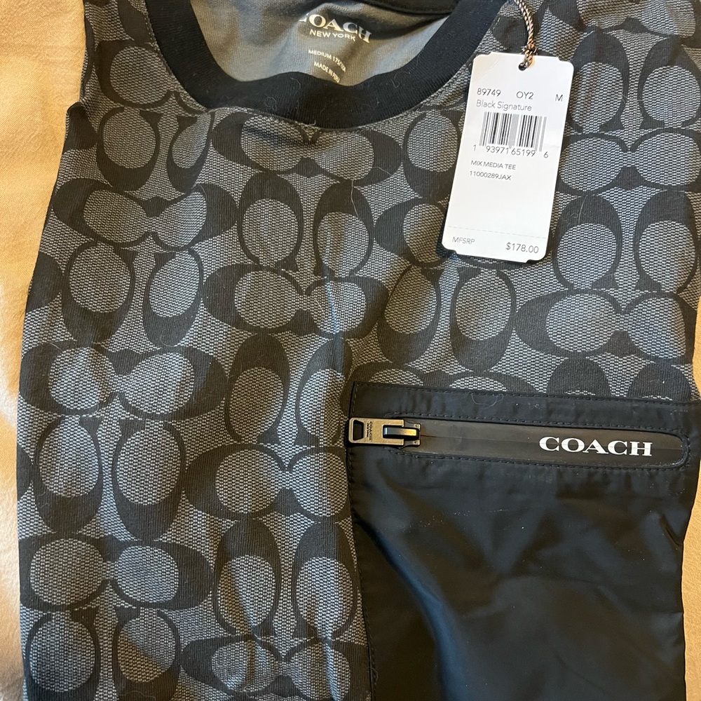 Coach Black Signature Top